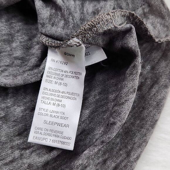 -301 The Nightmare Before Christmas Disney Grey Sleep T-shirt Medium - Picture 7 of 8